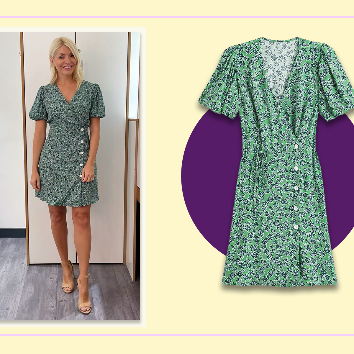 Holly willoughby blue floral dress deals